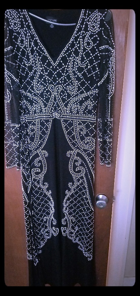 This is a very sexy black evening gown!
